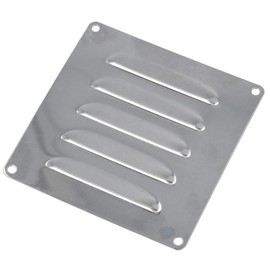 AB Tools Stainless Steel Louvre Vent Air Ventilator Grill 120mm x 120mm Marine Grade DK11