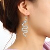 Snake Earrings for Women Gothic Rhinestone Snake Dangle Earrings Animal