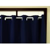 Katenya Outlet Flameproof Blackout Class 1 Cafe Curtain [Piti] Indigo