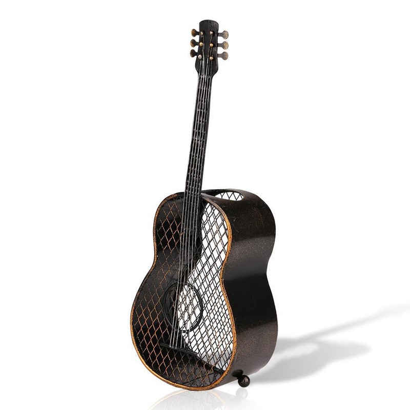 Guitar Shaped Wine Cork Container Wine Bottle Stopper Organizer Home