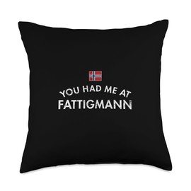 Fattigmann Norway Norwegian Christmas Deep Fried Knot Cookie Throw Pillow