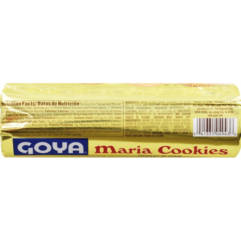 Goya Foods Maria Cookies, 7 Ounce (Pack of 16)