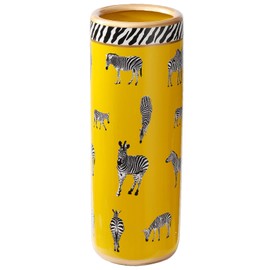 HOZUSO Umbrella Racks Porcelain Ceramic Umbrella Zebra Print Stand Umbrella Holder Modern Style Floor Vase for Storing Canes Walking Sticks for Entryway Indoor 24‘’High