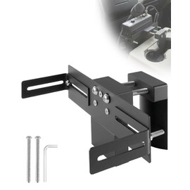 Upgrade Adjustable CB Radio Bracket Cup Holder Mount for Truck & SUV, Heavy Duty Truck Communication Mount Fit for Ham CB Pro Satellite Radio & All Universal 2 Hole Fit AMPS Pattern Mounting Device