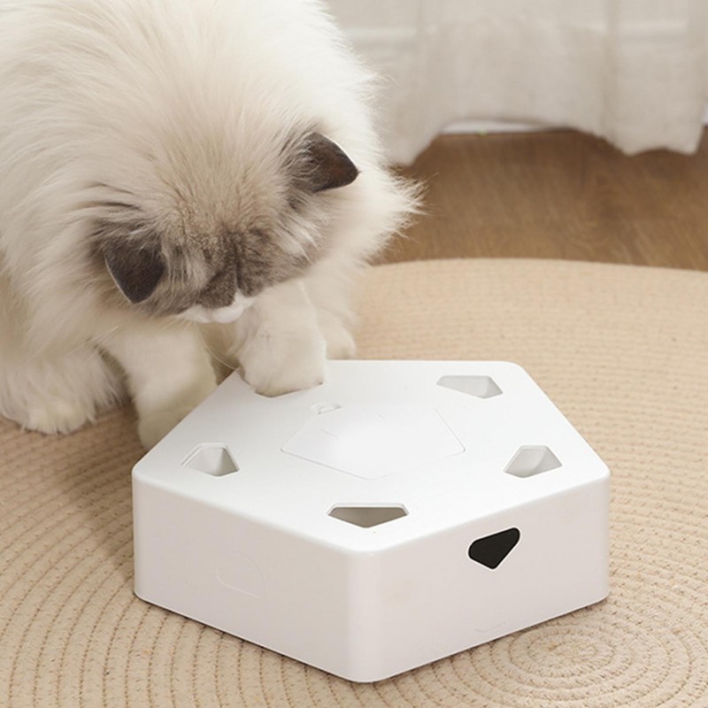 Cat Automatic Mice Hunting Toy 5 Holes Intelligent Simulated Mice