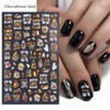 RRQG Christmas Nail Stickers Gold White DIY DIY Nail Decals
