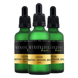 Josue Echavarria Tratamiento para Cabello y Barba Unisex 10% con Biotina 3 Frascos de 50ml