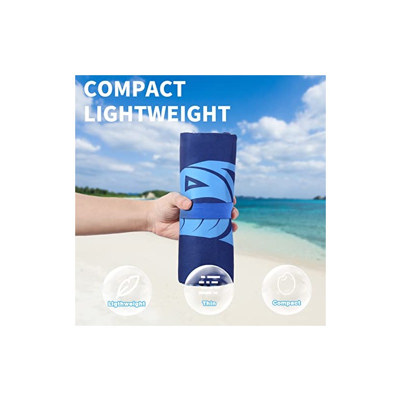 Gomust 6 Pack Lightweight Oversized Microfiber Beach Towels