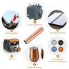 xelea Copper Sheet Roll, Metal Foil Plate 1000mm x 100mm
