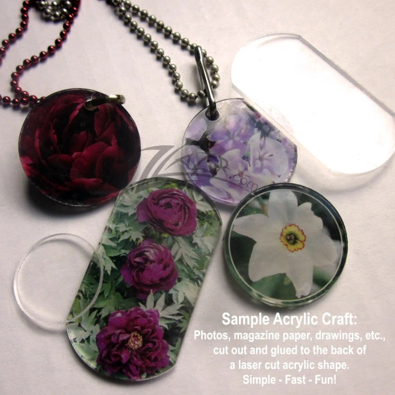 ZLazr.com (100) 1.25"x1/4" THICK Clear Acrylic Circle Disc Custom Plastic