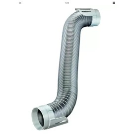 Deflecto Easy Connecting Dryer Vent Hook Up Kit Flexible Semi-Rigid Aluminum