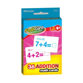 BAZIC Addition Flash Cards (36/Pack)