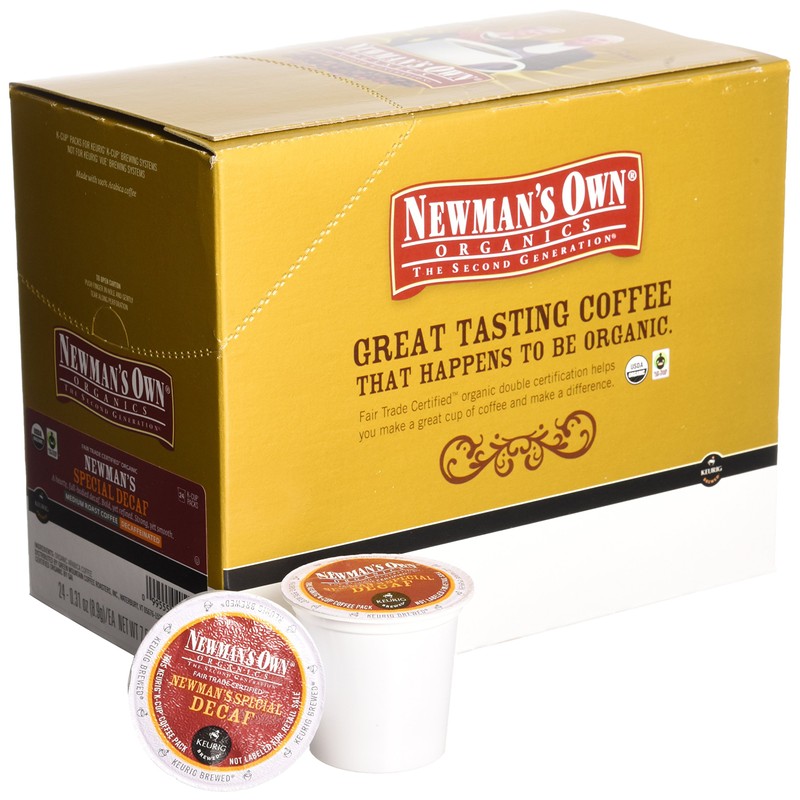 Newman's Own Organics -- SPECIAL DECAF COFFEE -- 96 K-Cups