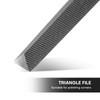XAQISHIRE 6" Triangular Medium Cut File, Double Cut Teeth, Made