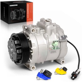 A-Premium Air Conditioner AC Compressor with Clutch Compatible with Jaguar XJ 1994-1999/2003-2009, XF 2008-2015