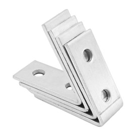 EATAKWARD 4 PCS Inside Angle Bracket for 1/2" Bolt in 3.6" Strut Channel, Corner Brace Framing Connector, Thickness 4.75mm (4 Holes 60 Degree)