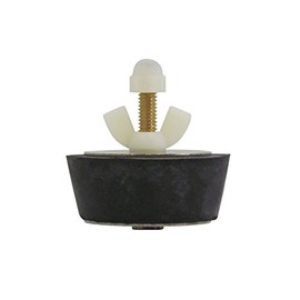 Rubber Plug with Valve for 2 Inch Fitting, with Blow Thru Valve