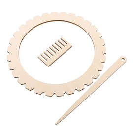 Operitacx 1 Set Braided Board Weaving Braiding Tools Handcraft Looms Craft Weaving Tool Bracelet Weaving Boards Hand-Knitting Tools Craft Weave Tools Craft Weaving Board Wood