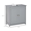 Udorich Space-Saving Under Sink Bathroom Storage Cabinet with U-Shape Cut-Out