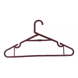 BP 10 Ganchos Para Ropa De Plástico Resistente Varios Colores