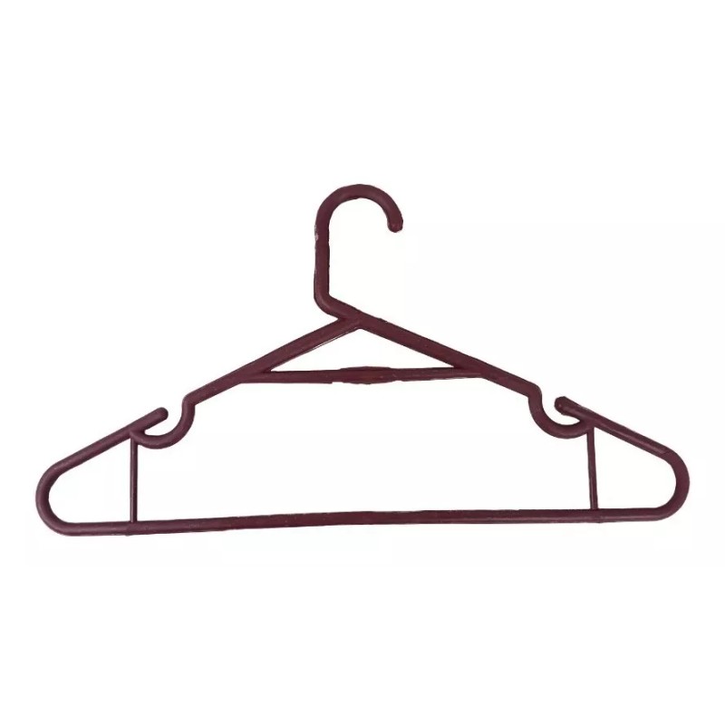 BP 10 Ganchos Para Ropa De Plástico Resistente Varios Colores