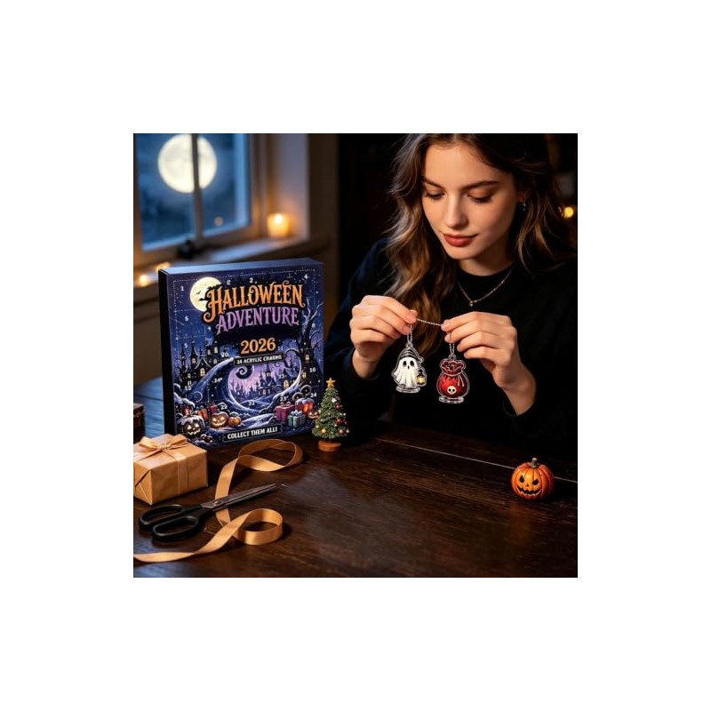Halloween Advent Ornament 2D - 24 Days Gothic Countdown Calendar