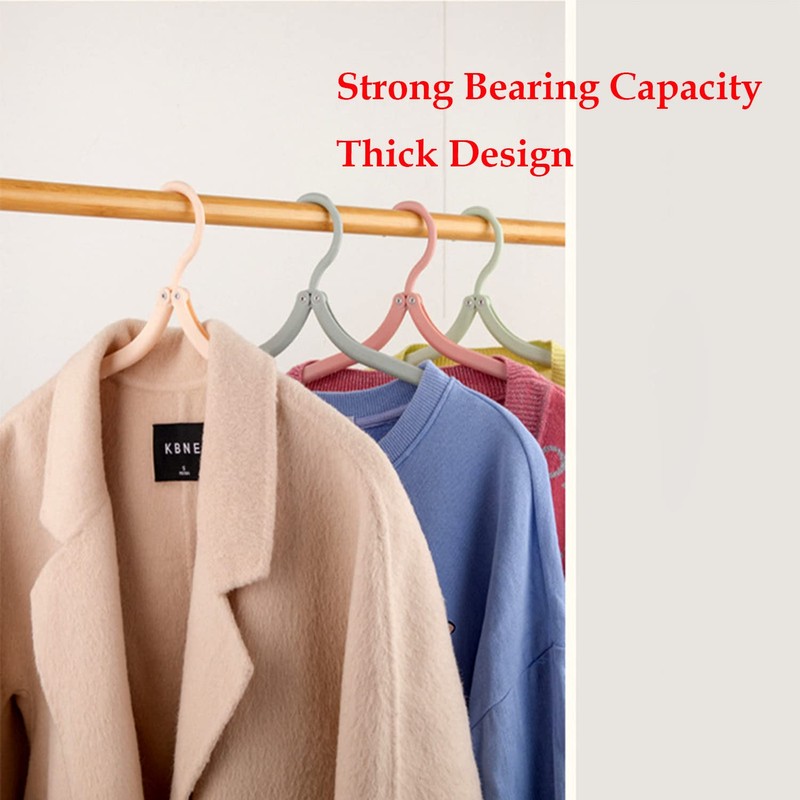 12PCS Portable Folding Hanger, Durable Clothes Hanger, Folding Hanger for
