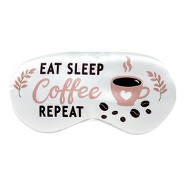 Funny Sleeping Mask for Coffee Lover, Fun Coffee Gift for Mom, Dad, Husband, Wife,Coworker and Best Friend. Coffee Sleep Mask for Student, Teacher, Night Shift Doctor and Nurse.