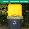 GreFusion Compostable Trash Bags 21 gallon,20 Count,Extra Thick 1.28 Mills,Fits13-25