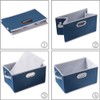 PRANDOM Fodable Storage Baskets for Closet [5-Pack] Decorative Fabric Storage