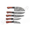 Custom Handmade Damascus Chef Knives Set / Kitchen Knives 5