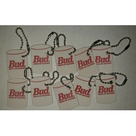Budweiser Vintage Budweiser Bud King of Beer Nail File Keychains Lot of 10 New