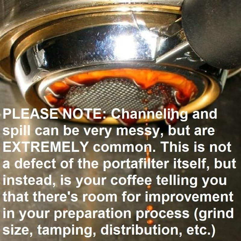 54 mm Coffee Filter Basket Strainer, 2 Cups Pressureless Filter