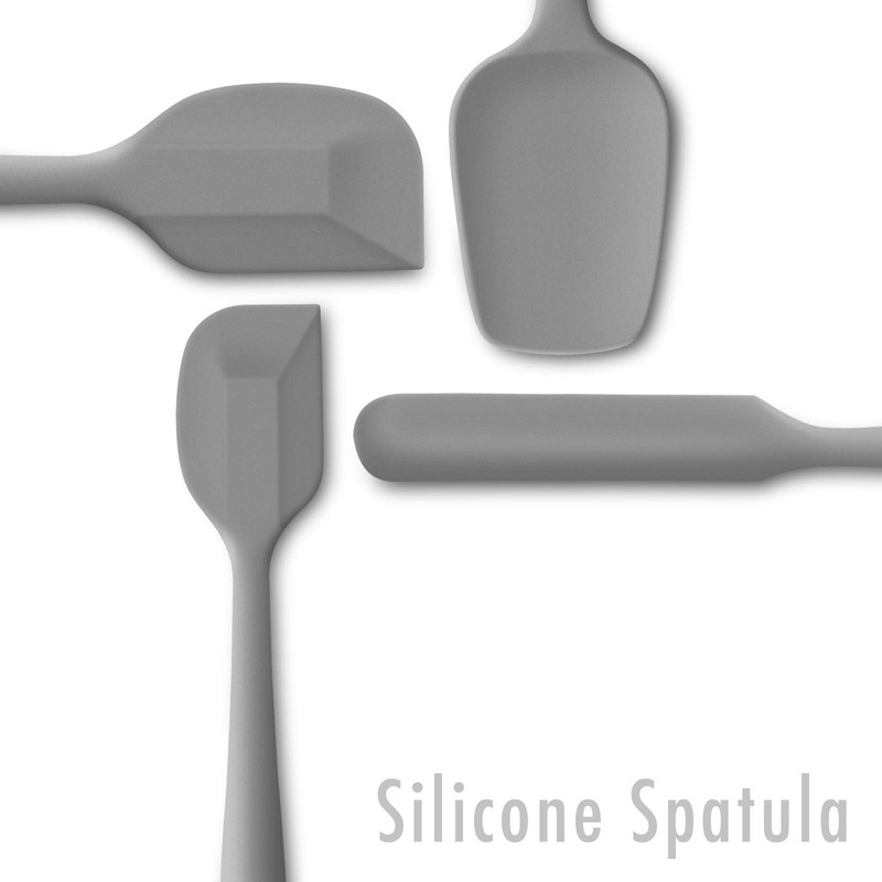 Juego de 4 espátulas de silicona flexibles, resistentes al calor,