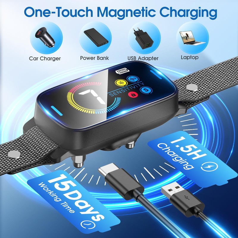 Ultrasonic Smart Bark Collar for Large Medium Small for Dogs