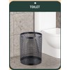 QOBIMOON Mesh Wastebasket Round Mesh Stainless Steel Wastebasket Trash Can