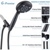 G-Promise Handheld Shower Head High Pressure 6 Spray Settings, Detachable