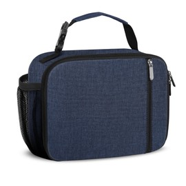 esouler Lunch Box Kids Insulated Lunch Bag for Boys & Girls Durable Children Lunchbox for School with Water Bottle Holder-Blue