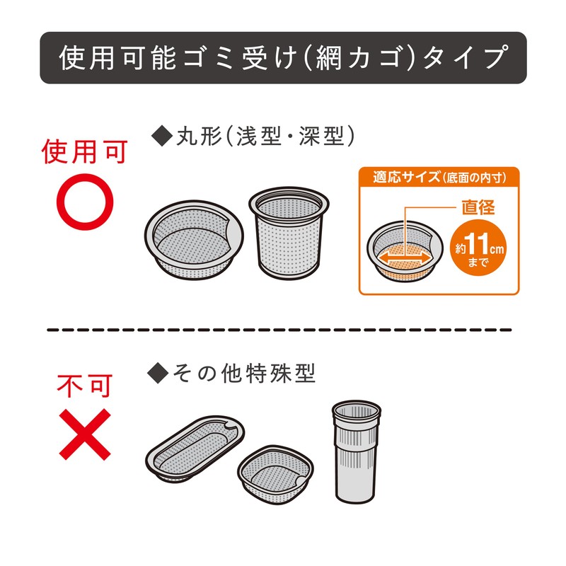 Towa Sangyo Drainage Drain Basket 5 Piece Kitchen Sink Garbage