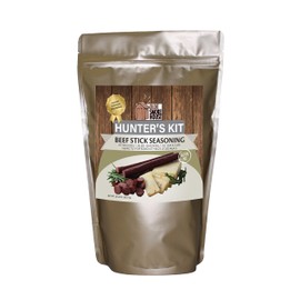 Hunter's Kit (Beef Stick Seasoning, 23.04). Kit includes 1.38 lb. seasoning, 1 oz. Quick Cure. Excellent for curing or preserving pork, beef and wild game meats.