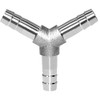 Beduan Stainless Steel 3/8" Hose Barb 3 Way Y Shaped