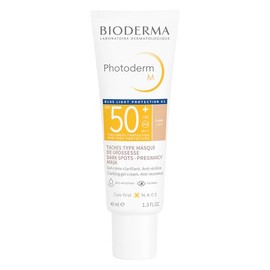 BIODERMA, Protector Solar, Photoderm M Tono Claro, FPS50+, Alta Cobertura en Manchas, Acabado Mate, 40ML