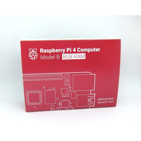 Raspberry Pi 4 Model B (8 GB) made in UK element 14 with Technical Conformity Mark