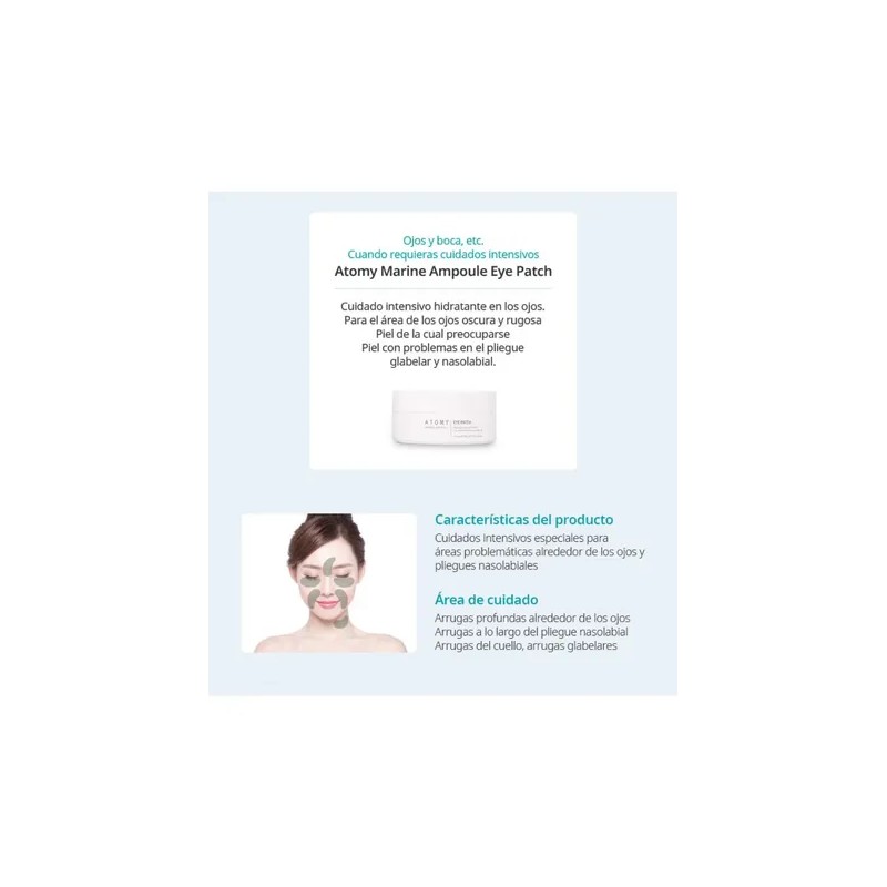 Atomy Parches Coreanos Antiarrugas Hidrogel De Colageno