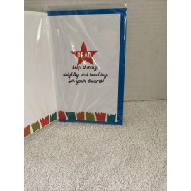 Viola NEW VOiLa Graduation Card -  You Are A Shooting Star! Envelope Included! Sealed