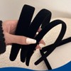 XYTAHDM Pack of 3 Velvet Headbands Women's Black, Solid, Simple