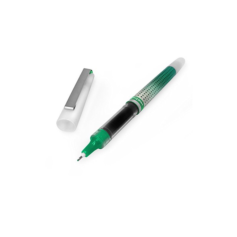 Uni-Ball UB-187s Eye Needle Roller Ball Pen GREEN 0.7mm Ball