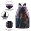 WANDF Swim Bag Mesh Drawstring Backpack Beach Backpack for Swimming,