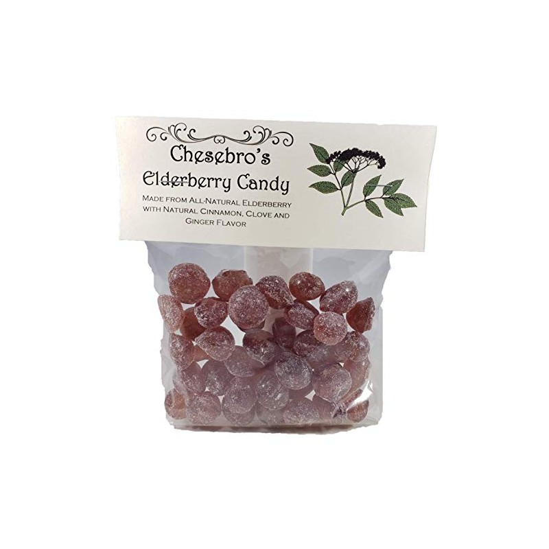 Elderberry Old-Fashioned Kettle-Cooked Hard Candy Drops (2 PACK)