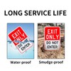 Large Exit Only Do Not Enter Sign, 18"x 12" .04"